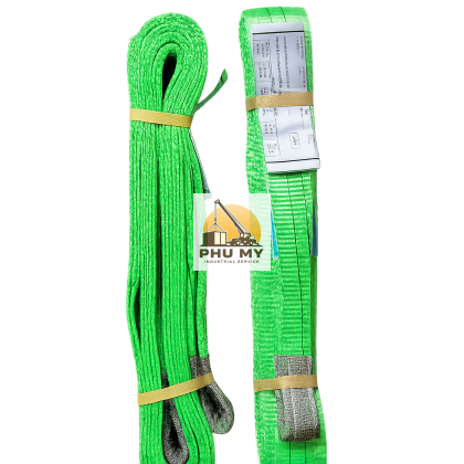 Dây Cáp Vải Dẹt 2 Mắt (2 Tấn 2 Mét) | Sling Nâng Hạ