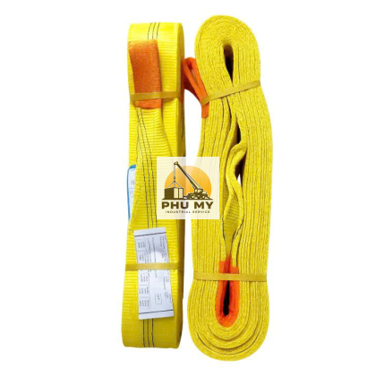 Dây Cáp Vải Dẹt 2 Đầu Mắt 3 Tấn 8m | Sling Nâng Hạ
