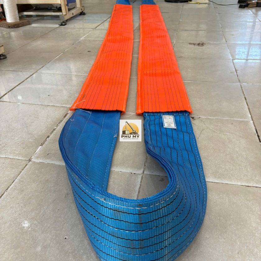 Dây Cáp Vải Dẹt | Sling Cẩu Hàng Chính Hãng