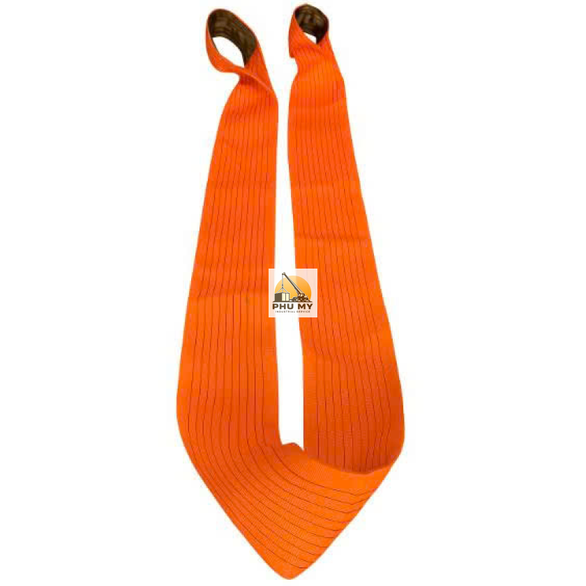 Dây Cáp Vải Dẹt 2 Mắt 10 Tấn (4m) | Sling Nâng Hạ