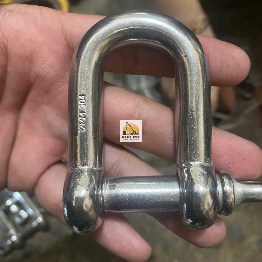 Ma Ní Thẳng Inox 10MM (Dee Shackle Stainless Steel) | Chống Gỉ